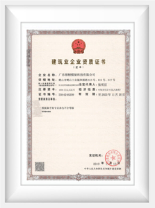 Enterprise qualification certificate