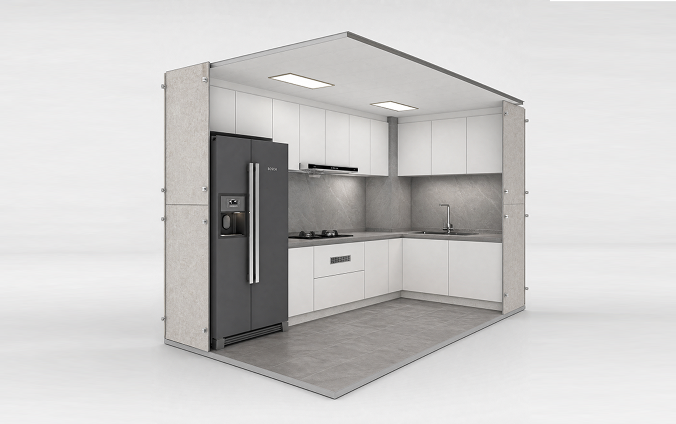 flat pack modular kitchen